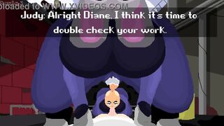 Judy and Diane frisk you and do a check-up on your cock
