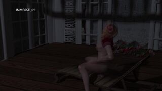 Jill Valentine spies on a hot girl publicly fucking ass with a dildo (Sound) - Part 3