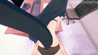 Vtuber Shylily Fucks for a Job Promotion... Lots of Creampies - Anime Hentai 3d Compilation