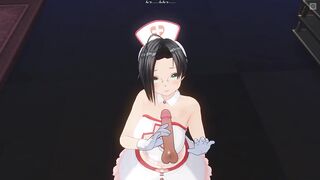 3D HENTAI POV nurse sucked her patient's cock