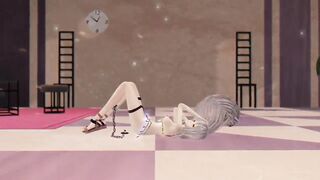 SKADI ARKNIGHTS HENTAI INSECTS SEX MMD NUDE DANCE PURPLE WINGS COLOR EDIT SMIXIX