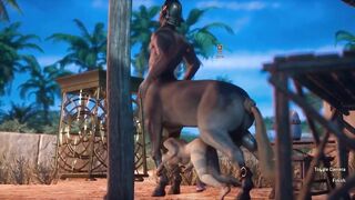 Centaur Fucks a Girl With a Huge Horse Dick | Creampie | Carnal Instinct | 3D