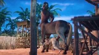 Centaur Fucks a Girl With a Huge Horse Dick | Creampie | Carnal Instinct | 3D