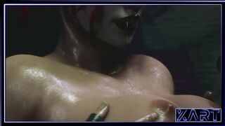 Happy Halloween Harley Quinn gets fucked deep in the throat and cum in the mouth