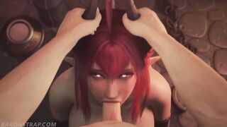 Succubus Sinia Being a Demon Slut Blowjob (Animations with Sound)