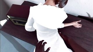 Hotwife Milf pussy plowed by BBC on table. VR HOT : Model by Eric : POV Fuck
