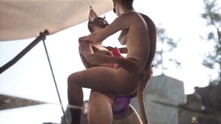 Furry Fucked Hard For All to See Cum Inside | Carnal Instinct | 3D