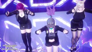 [MMD] Exid - Me & You Ahri Akali Evelynn Sexy Kpop Dance League of Legends KDA