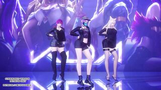 [MMD] Exid - Me & You Ahri Akali Evelynn Sexy Kpop Dance League of Legends KDA