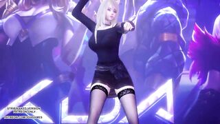 [MMD] Exid - Me & You Ahri Akali Evelynn Sexy Kpop Dance League of Legends KDA