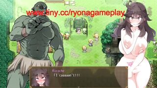 Hot female warrior in hentai ryona sex with orcs in Jks climactic new erotic game