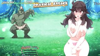 Hot female warrior in hentai ryona sex with orcs in Jks climactic new erotic game