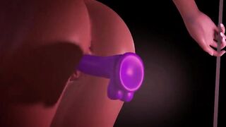 Hot Blond Gets a Dildo - Animation 3D - VAM