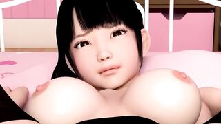 Japanese woman masturbates alone in room