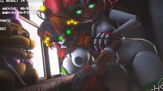 Five nights at Freddy's futanari sex with new character ass woman