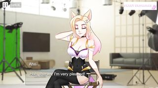 KDA Ahri does porn for the first time [Full Gallery hentai game] Kiss my camera. League of legends