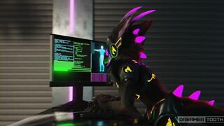SYNTH RAVEGAES TINY PROTOGEN GIRL'S PUSSY TWICE [FURRY] [MESSY] [ROUGH]