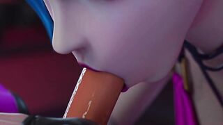 Jinx Couldn't Hold It And Deep Blowjob Big Dick | League Of Legends
