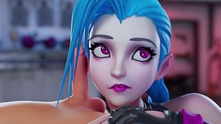 Jinx Couldn't Hold It And Deep Blowjob Big Dick | League Of Legends