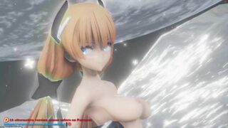 Angela Balzac Hentai Dance in the Moon Conqueror MMD 3D Nude Purple Armor Color Edit Smixix