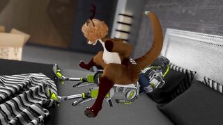 Otter Babe Orders Fuck Robot and gets Fucked Silly - Second Life Yiff