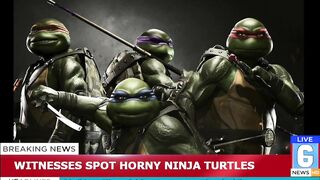 April O'Neil Craves Ninja Turtle Cock