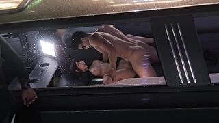 Yakuza - Saeko Rough Creampie in Limousine (Animation with Sound)