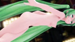 Hatsune Miku Lamb Hentai nude Dance and Sex MMD Green Hair Color Edit Smixix