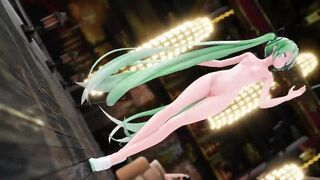 Hatsune Miku Lamb Hentai nude Dance and Sex MMD Green Hair Color Edit Smixix