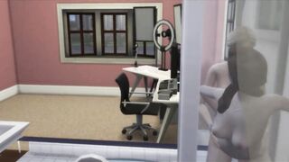 Lesbians Fuck In The Shower While Husband At Work | sims 4