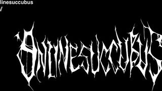 Girl in Anya Forger cosplay playing with a fuck machine