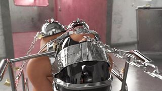 Dominated Slave Chained to a Wheelchair 3D BDSM Animation