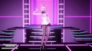 [MMD] NAYEON - POP Ahri Erotic Kpop Dance League Of Legends KDA Uncensored Hentai