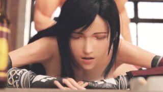 Tifa getting dicked down from behind