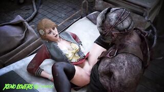 Kate Denson and The Trapper fuck on a hospital bed! (Dead by Daylight)
