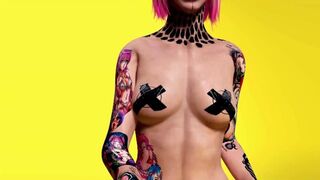 3D cyberpunk women test