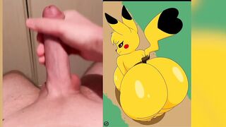 Masturbating to Pokemon porn