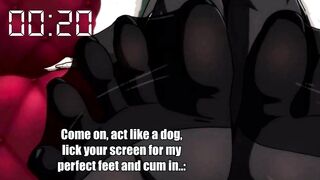 Fubuki's Hentai JOI (HARD Humiliaton, Feet, Quickshot, Femdom, Censorship, Boobs)