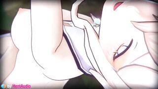 Jean being fucked by Hilichurl into both pussy and ass (Genshin Impact 3d animation loop with sound)