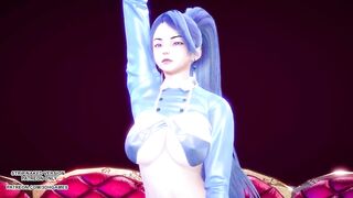 [MMD] SUNMI - Heart Burn Kaisa Sexy Kpop Dance League Of Legends KDA Uncensored Hentai R18