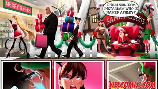 A very naughty Christmas! Christmas orgy at the mall - Pleasure Mansion