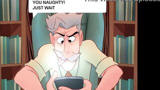 Sending nude photos to her husband - The Naughty Home Animation - Title 02