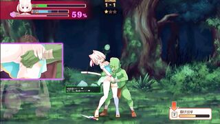 Cute blonde in hentai ryona sex with green men in Stray c of belhein new hentai gameplay