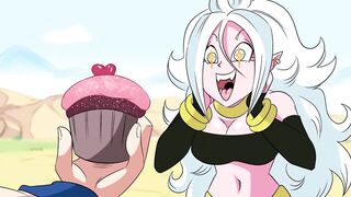 Yamcha Gives a cupcake and get's pussy