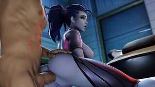 3D Compilation: Overwatch Dva Fucked From Behind Tracy Missionary Widowmaker Triple Penetrated