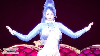 MMD SUNMI - Heart Burn Kaisa Sexy Kpop Dance League Of Legends KDA Uncensored Hentai R18