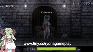 Cute green haired lady having sex with green men in Priestess lust new hentai gameplay video