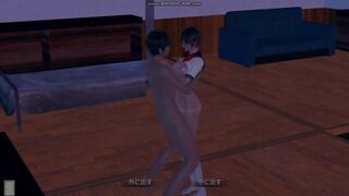 3D HENTAI Game AI syoujyo [riko EP:10]【AI少女 眼鏡,ショートカット,JK,白ハイソックス,本番,SEX】