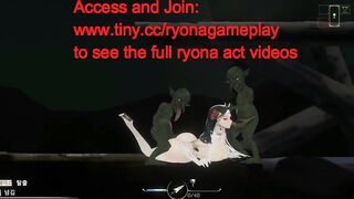 Hot lady having sex with green men in Thornsin new hentai ryona erotic game video