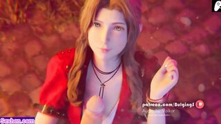 (4K) Tifa and Aerith enjoy fucking horny dick hard because they want cum |3D Hentai Animations |P104